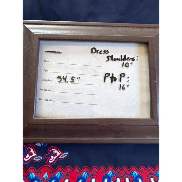 INC International Concepts Navy Multicolor Small Sleeveless Shift Dress - Picture 5 of 11